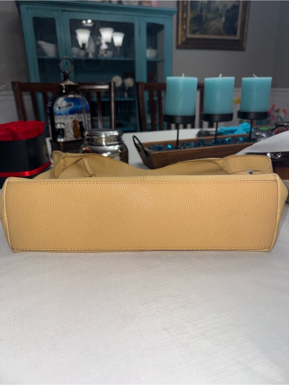 The Sak Yellow Huntley Leather Shoulder Bag with Tassels - Picture 10 of 14